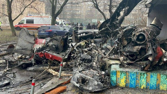 СБУ озвучила три версії падіння гелікоптера в Броварах
