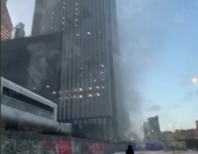 У Москві палає башта ділового центру &laquo;Москва-сіті&raquo;. Відео