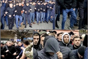На мітинг в Івано-Франківськ Порошенко привіз із собою цілу зграю тітушок для свого захисту