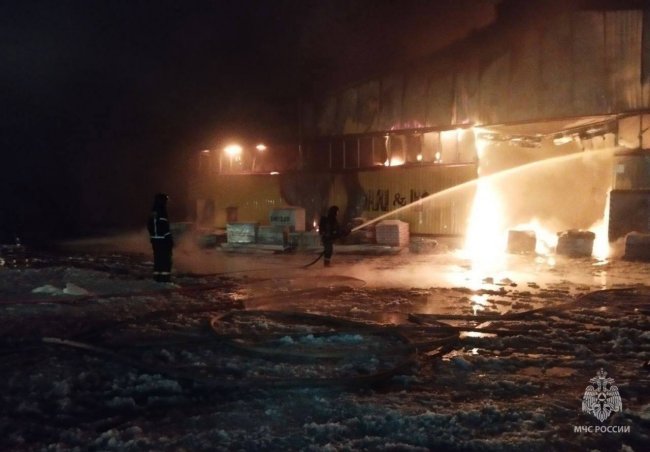 Під Москвою палає великий склад: площа пожежі понад 4 тис. кв. метрів. Відео