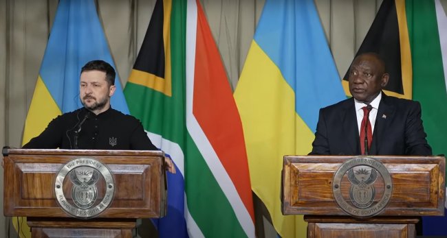 Президент ПАР Рамафоса зустрівся з Зеленським після розмови з Путіним і Трампом