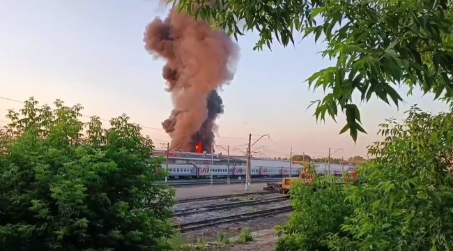 У російській Уфі на вокзалі палають цистерни з паливом
