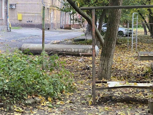Ракета, що впала і не розірвалася