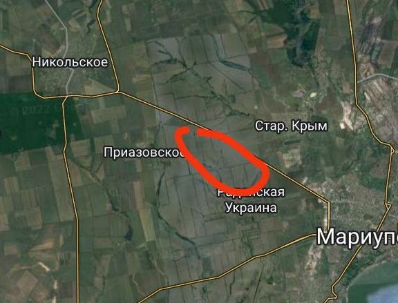 Окупанти посилюють лінію оборони біля Маріуполя Окупанти посилюють лінію оборони біля Маріуполя